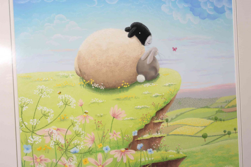 Lucy Pittaway, The High Life, soft pastel on board, 76cm by 76cm, in glazed frame with certificate of authenticity.