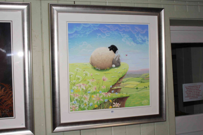 Lucy Pittaway, The High Life, soft pastel on board, 76cm by 76cm, in glazed frame with certificate of authenticity.