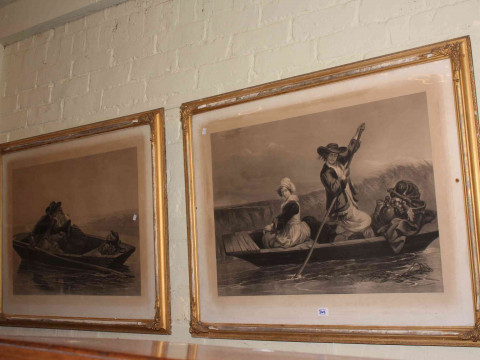 Collection of nine pictures including oils, portrait, needlework and Farm sign (10). thumbnail