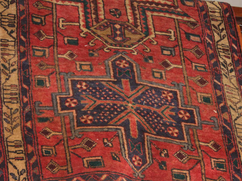 Mid 20th Century hand knotted Iranian wool runner, 3.62 by 1.17. thumbnail