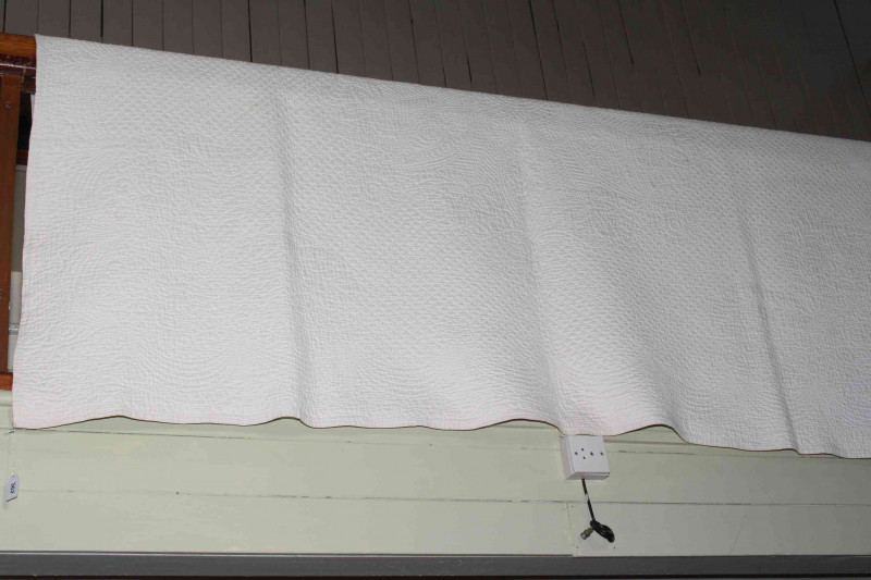 Allendale pattern wedding quilt dated approximately 1904, 2.29 by 1.93.
