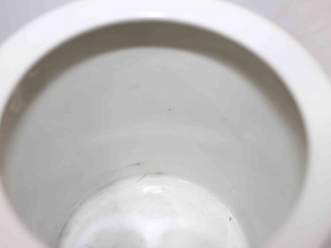 Chinese figure decorated brush pot, 14cm. thumbnail