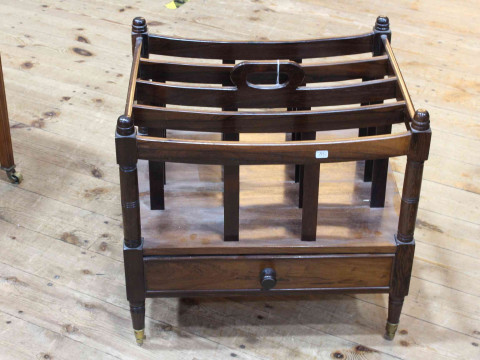 Rosewood four division Canterbury, 49cm x 49cm x 39cm. thumbnail