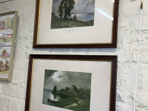 Three framed local interest pictures of Hurworth, Croft and Dinsdale, together with seven more pictures. thumbnail