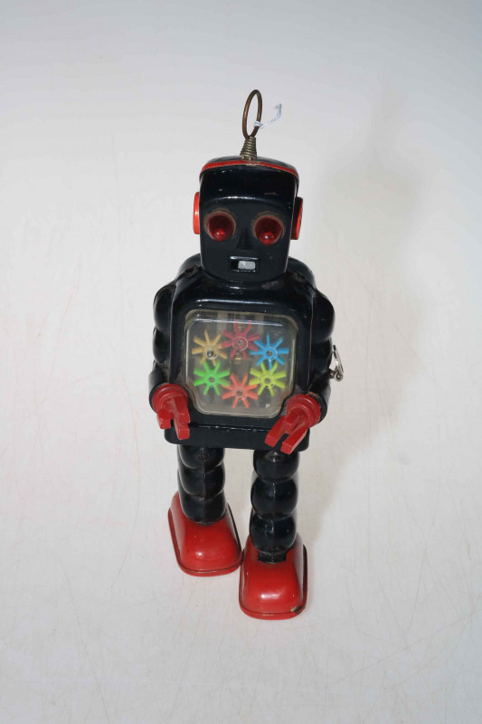 Japanese KO tinplate robot toy, 25cm.