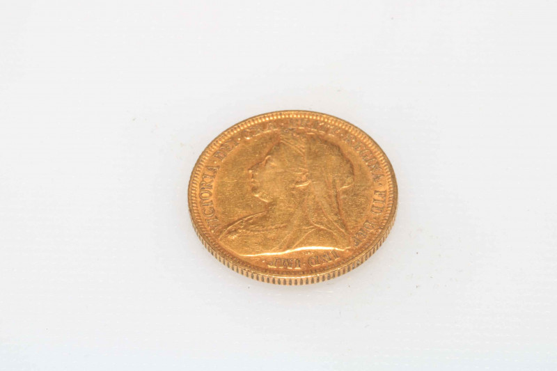 Victorian gold sovereign, 1894.