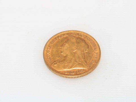 Victorian gold sovereign, 1894. thumbnail