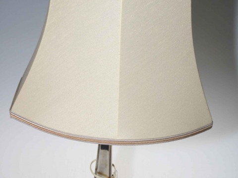Walker & Hall silver column table lamp, 31cm to lamp holder, Sheffield...