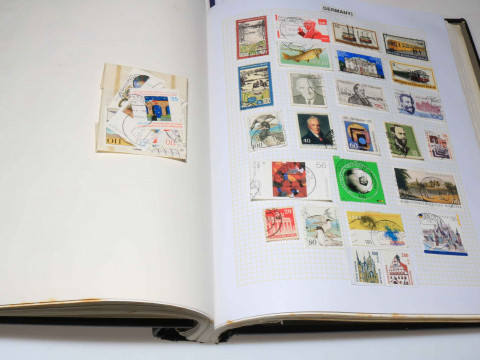 Album of German stamps.