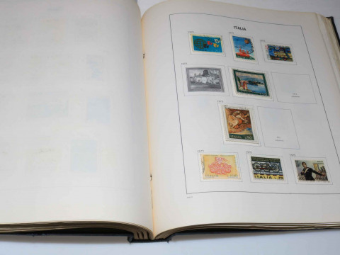 Album of Italian stamps.