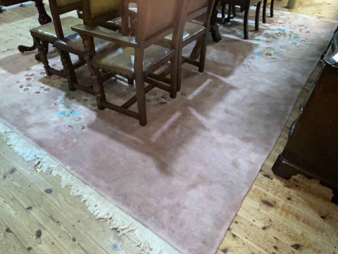 Pink ground floral pattern Chinese carpet 4.30 by 3.00.