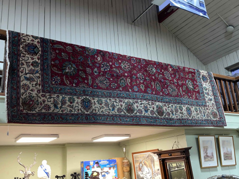 Early 20th Century hand knotted Persian Tabriz carpet 3.96 by 3.35.