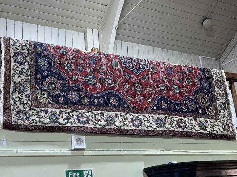 Persian Hamadan carpet with central medallion 3.00 by 2.10.