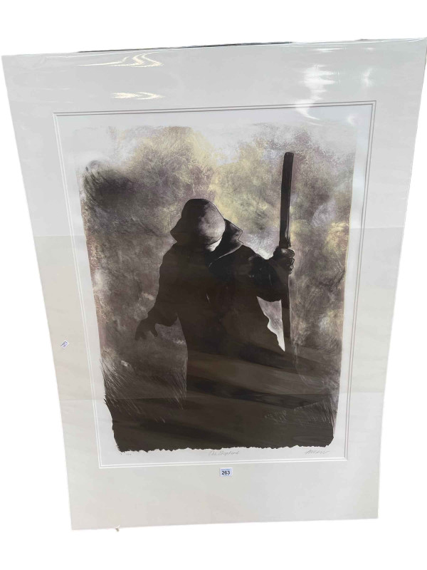 Mackenzie Thorpe, The Shepherd Evolution Suite 1, limited edition stone and plate lithograph, signed, titled and numbered 16/75 in the margin, image 76cm by 57cm, with COA.