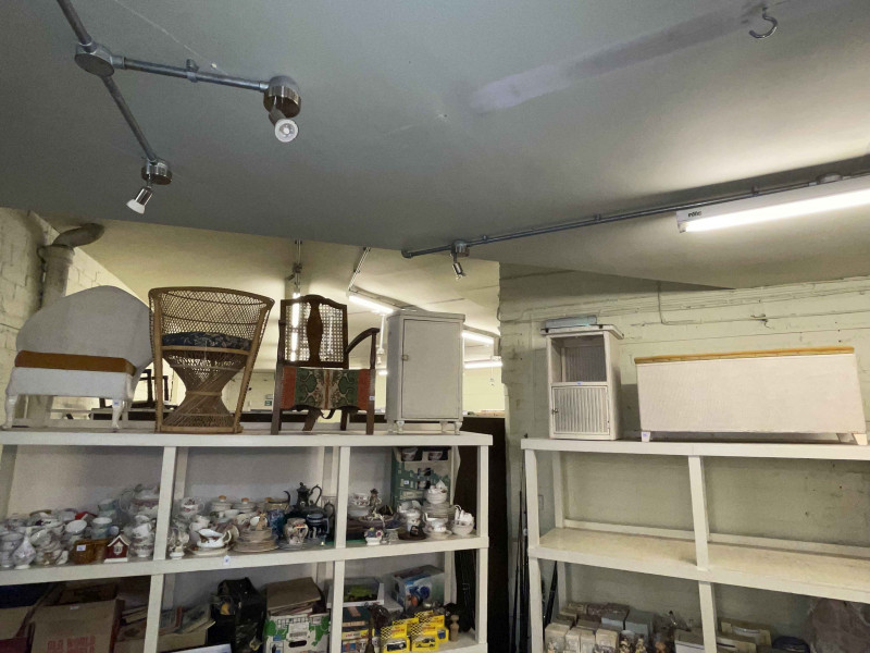 Peacock chair, 1930's Bergere panel back armchair, bedroom chair, ottoman and two bedside pedestals (6).