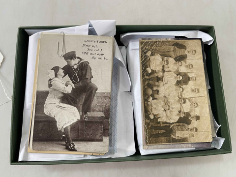 Collection of postcards including artist signed, football team RP, glamour,...