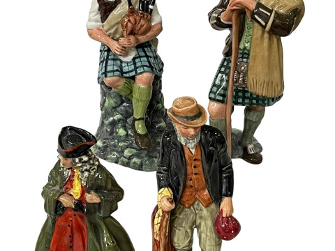Four Royal Doulton figures, The Laird HN2361, A Highwayman Beggars Opera...