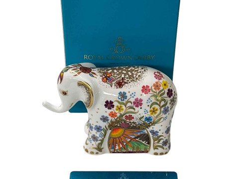 Royal Crown Derby limited edition 'Hari' paperweight, with certificate...
