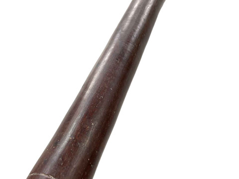 19th Century Fijian Bowai pole war club, of slight tapering form, 111.5cm length. thumbnail