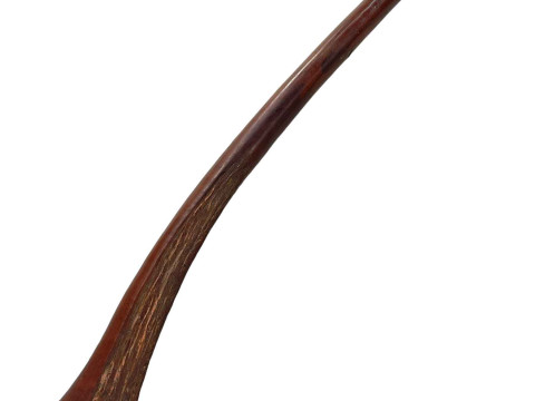 Fijian Sali/Gata war club with bark carving to head and having string...