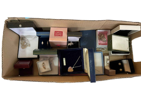Collection of costume jewellery including silver.