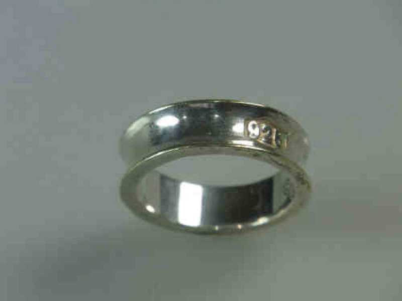Tiffany Silver Band, size R