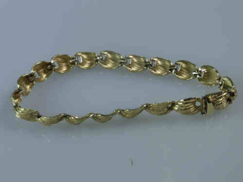 Gold Bracelet, stamped 14k, 19cm, 10 grams