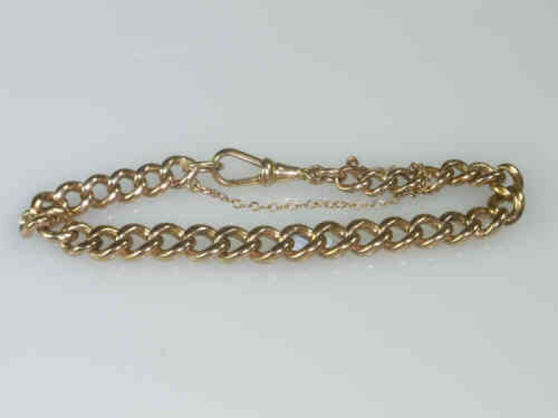 9ct Gold Bracelet, with Graduating Links, 21 Grams