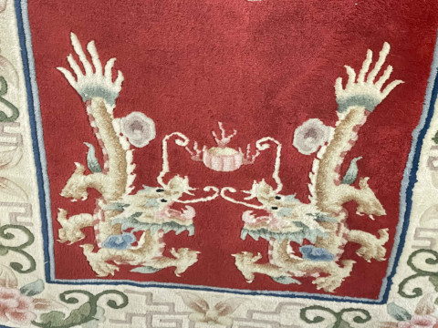 Two similar Chinese rugs 1.60 by 0.78. thumbnail