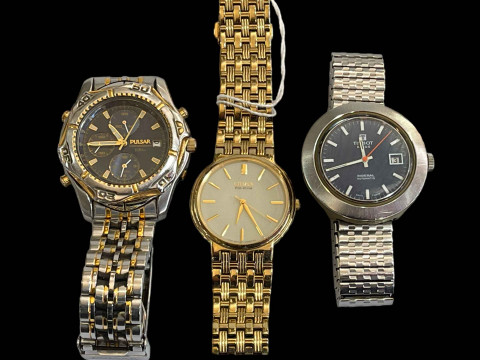 Three gent's wristwatches.