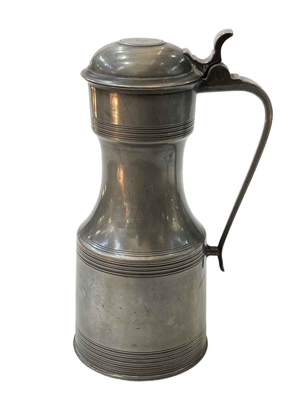Pewter Tappit Hen, 28cm.