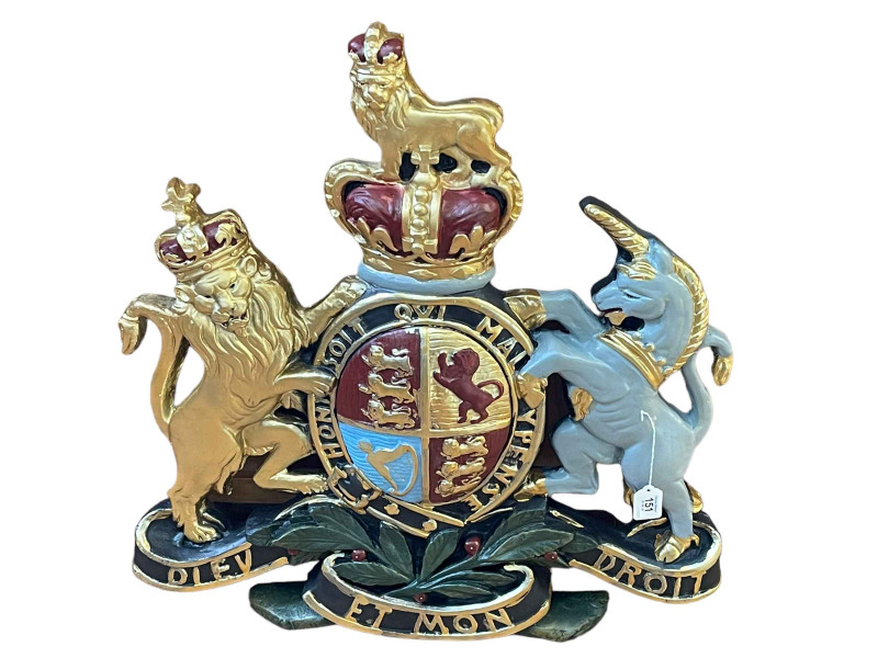 Painted composition Coat of Arms.