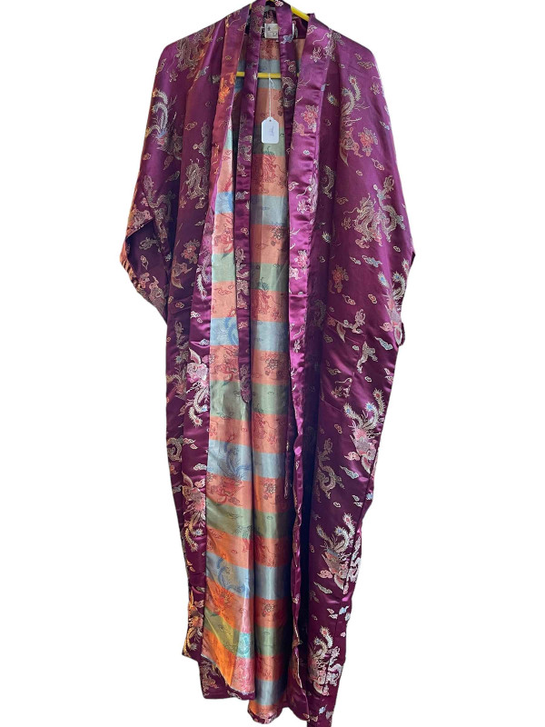 Chinese silk embroidered robe.