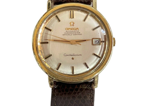 Omega gents constellation date wristwatch. thumbnail
