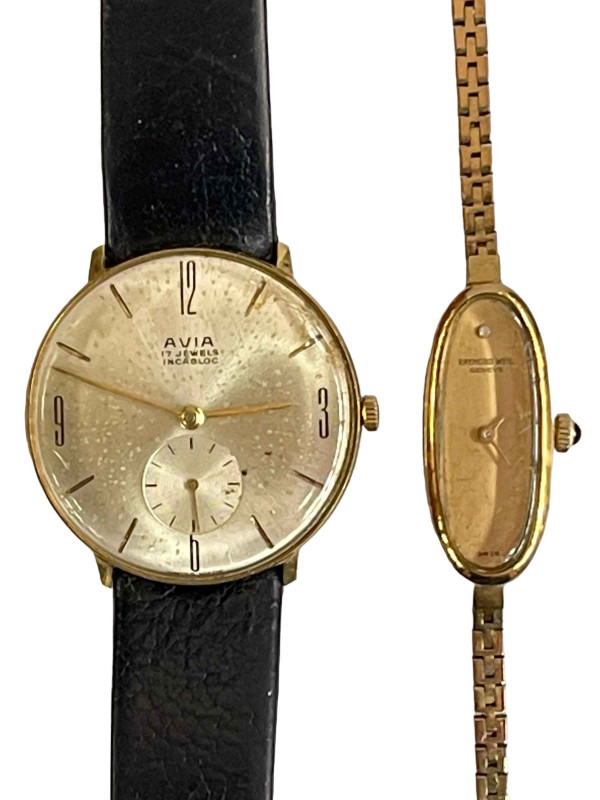 Avia and Raymond Weil wristwatches (2).