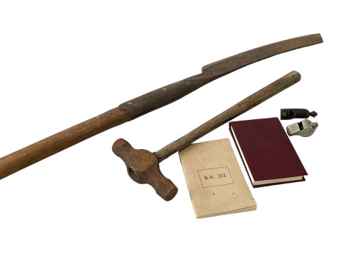 L&NER whistle, NER whistle, railway note books, vintage tool marked LNER...