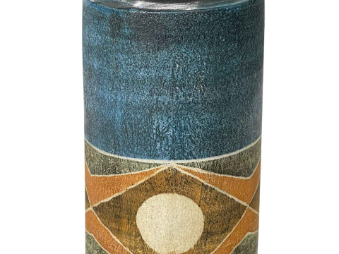 Troika shouldered vase with artist monogram, 19.5cm.