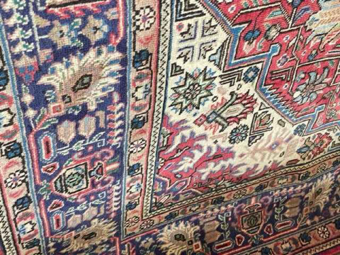 Hand knotted Persian Tabriz carpet 2.85 by 2.05. thumbnail