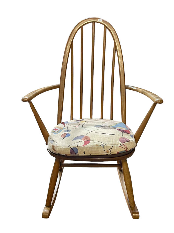 Ercol Quaker back rocking chair.