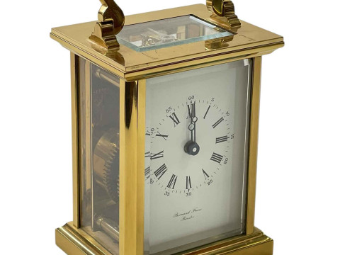 Bernard Freres, Bicester, carriage clock with box.