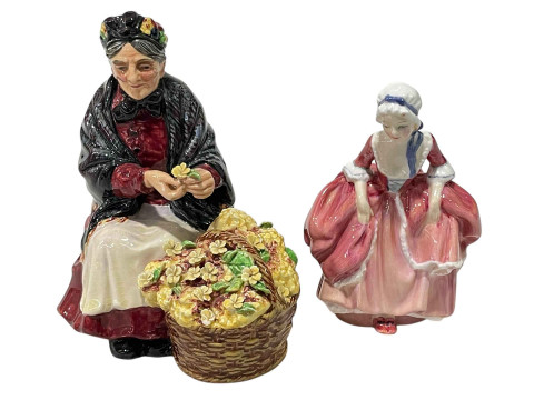 Royal Doulton Primroses HN1617 and Goody Two Shoes 2037, together with...