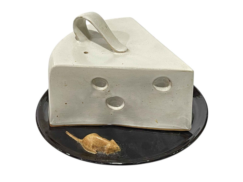 Royal Doulton Primroses HN1617 and Goody Two Shoes 2037, together with J&G Morten cheese dish with mouse stoneware.