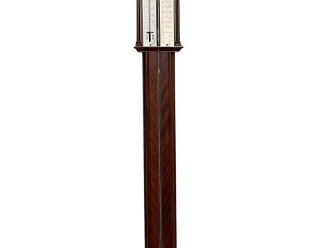 Russell, Norwich, mahogany stick barometer.