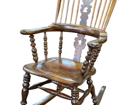 Windsor farmhouse style rocking chair.