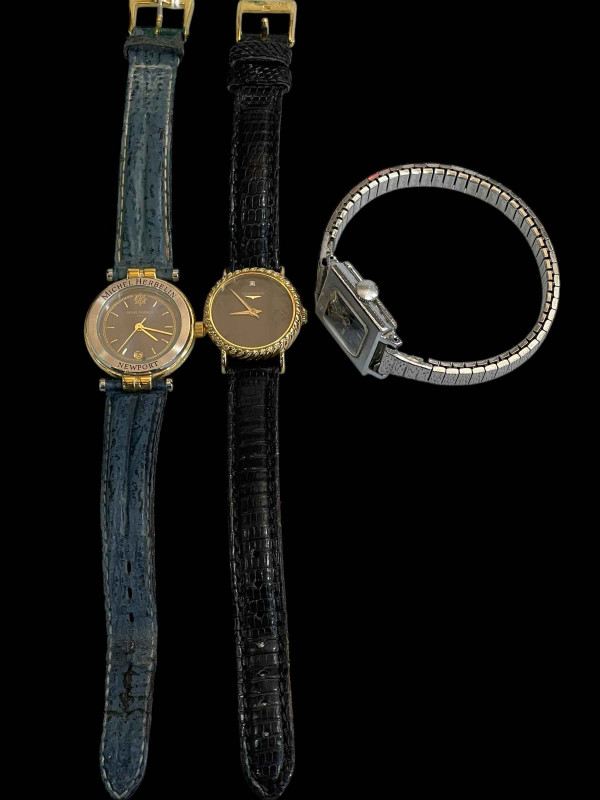 Three ladies wristwatches comprising Longines 9 carat gold, Michel Herbelin Newport, and Oris.
