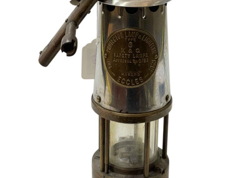 Protector miners lamp with keys and tags.