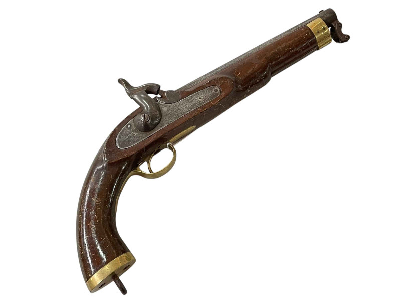 Replica percussion cavalry pistol.