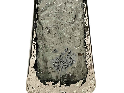 Whitefriars coffin vase by Geoffrey Baxter, 13cm.