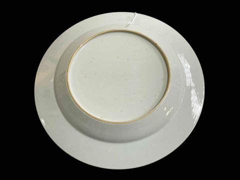 Chinese Famille Rose figure decorated plate, 22.5cm diameter. thumbnail