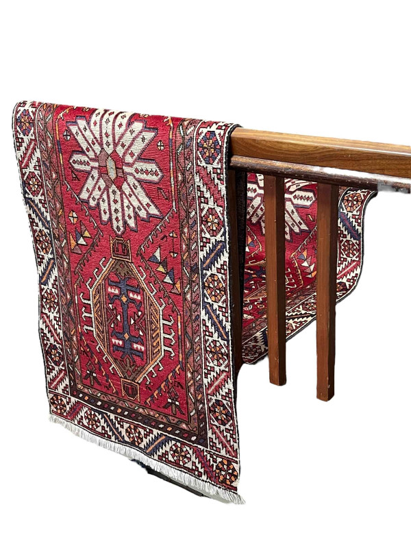 Early 20th Century hand knotted Persian runner 4.20 by 0.94.